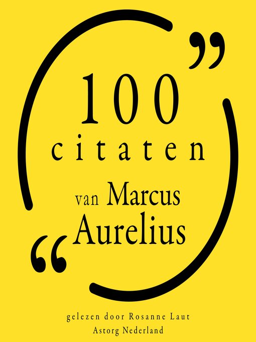 Title details for 100 citaten van Marcus Aurelius by Marcus Aurelius - Available